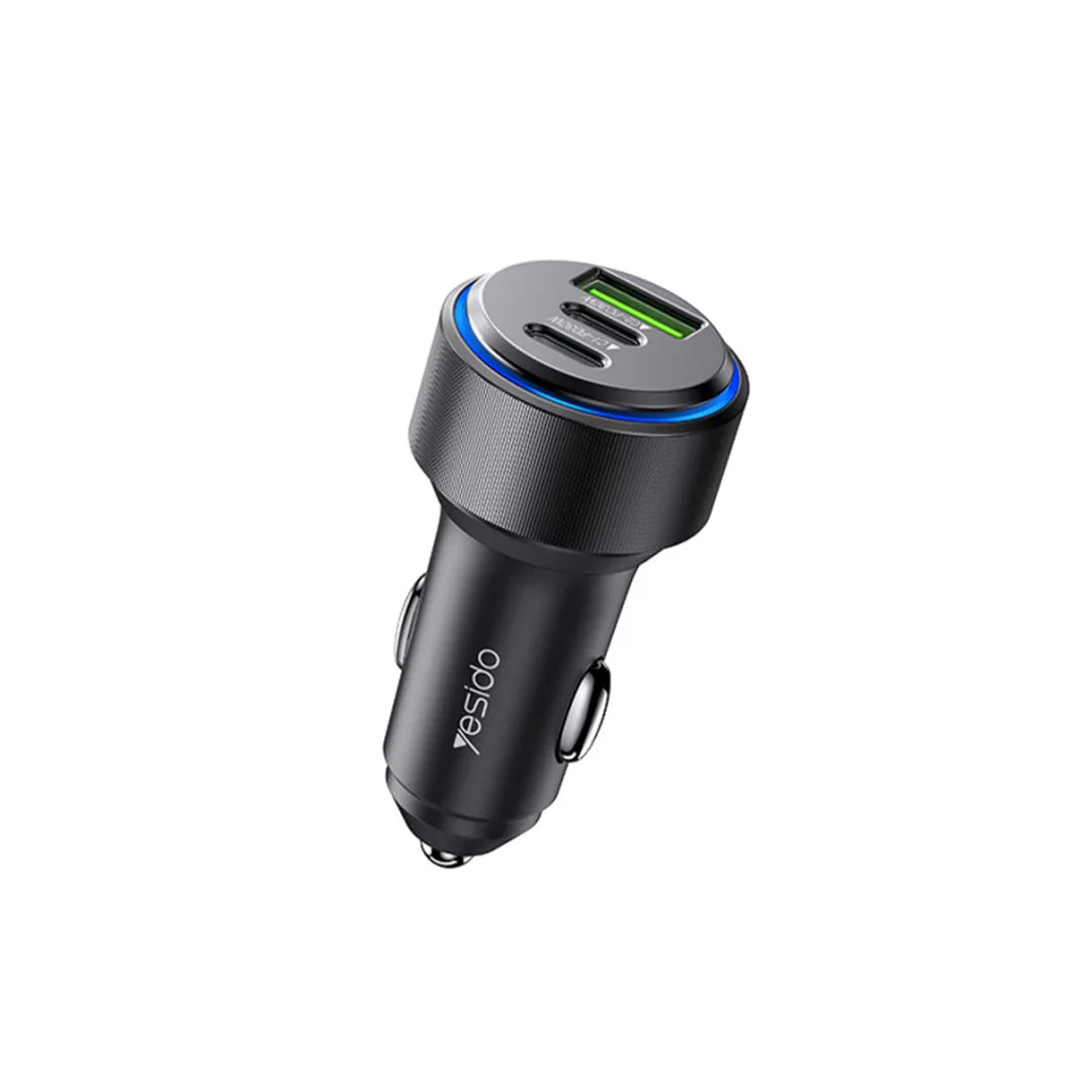 Yesido Y50 60W Aluminum Alloy+ABS Car Charger