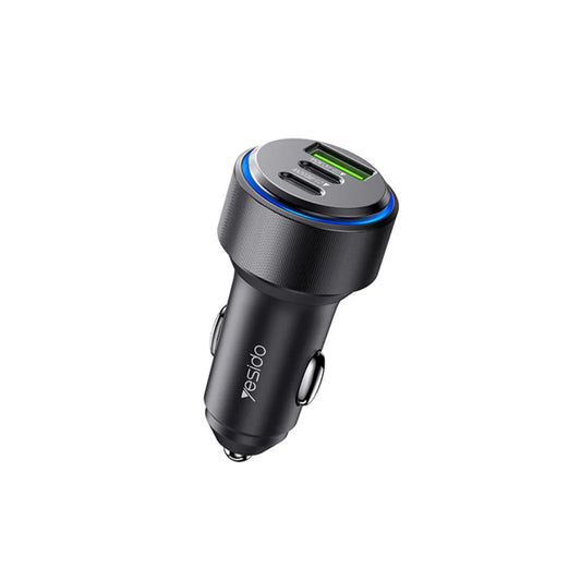 Yesido Y50 60W Aluminum Alloy+ABS Car Charger